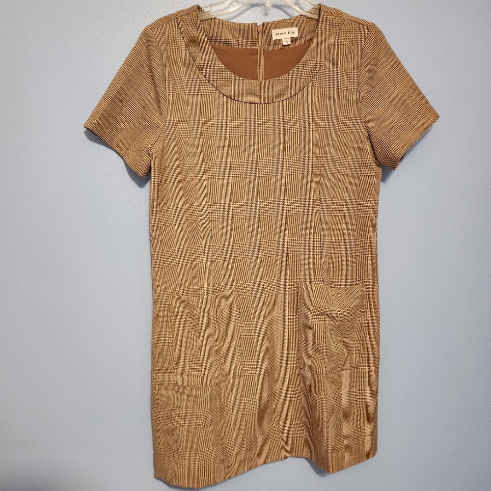 No Less Than (NLT) AUTUMN micro checkered square dress, 90's style